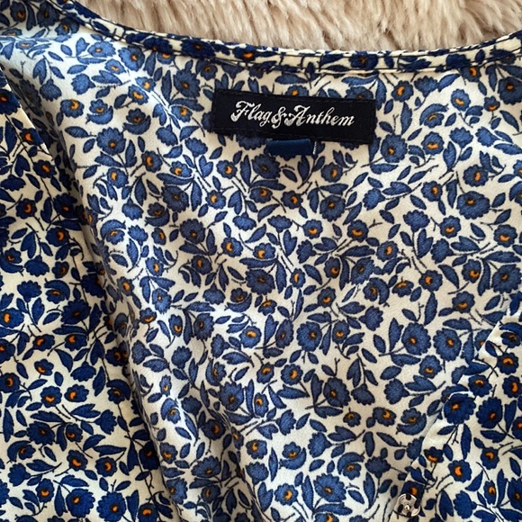 Floral print blouse with winched waist - Picture 3 of 5